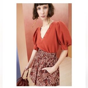 Ulla Johnson Bess Pullover Sweatshirt. Color- Bossa Nova